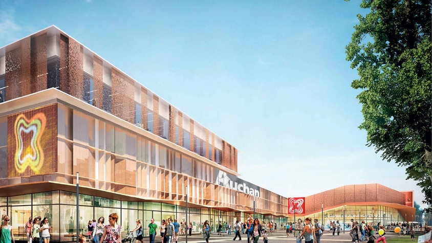 Rénovation et extension du centre commercial des 3 fontaines à Cergy